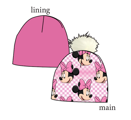 Minnie Check Slouchy Beanie (Reversible!)