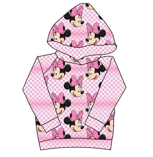 Minnie Check Classic Hoodie (or Crewneck)