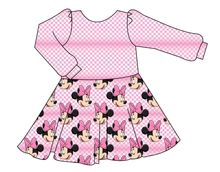 Load image into Gallery viewer, Minnie Check Prairie Dress