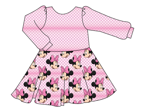Minnie Check Prairie Dress