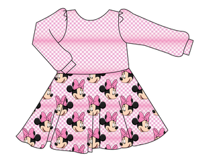 Minnie Check Prairie Dress