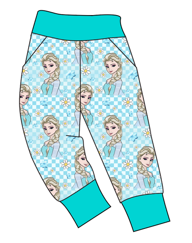 Ice Queen Check Basic Joggers And Jogger Shorts