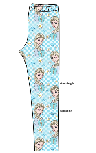 Ice Queen Check Basic Leggings