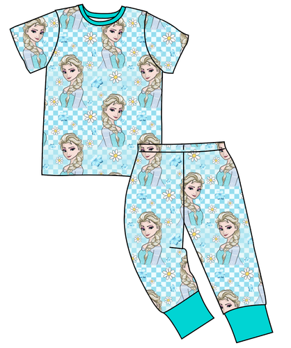 Ice Queen Check Basic Loungewear Set
