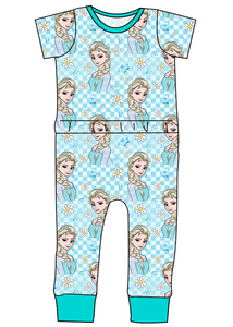 Ice Queen Check Bennett Pants and Shorts Length T-Shirt Romper