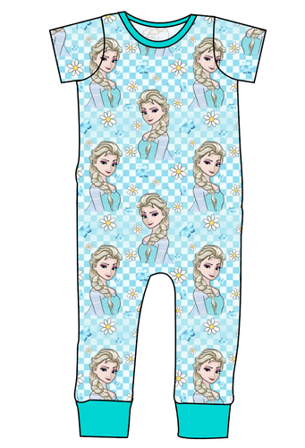 Ice Queen Check Emmett Pants And Shorts T-Shirt Romper