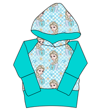 Load image into Gallery viewer, Ice Queen Check Grow With Me Hoodie (or Crewneck)
