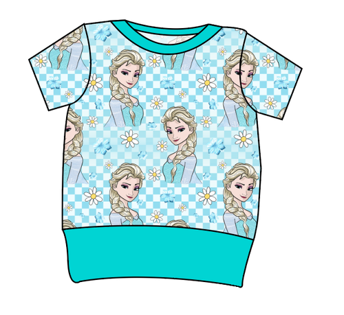 Ice Queen Check Grow With Me Tee