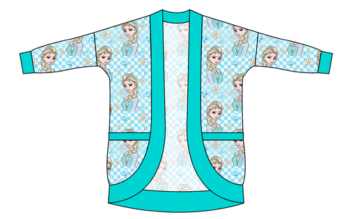 Ice Queen Check Ladies' Cocoon Cardigan