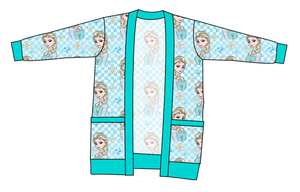 Ice Queen Check Ladies' Grandpa Cardigan