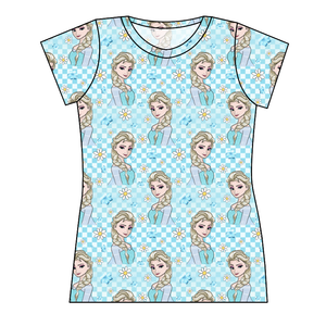 Ice Queen Check Ladies' Basic Tee