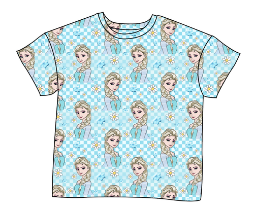 Ice Queen Check Ladies' Oversized Tee
