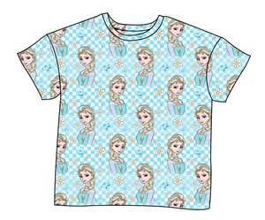 Ice Queen Check Ladies' Oversized Tee
