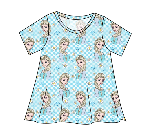 Ice Queen Check Ladies' Swing Tee
