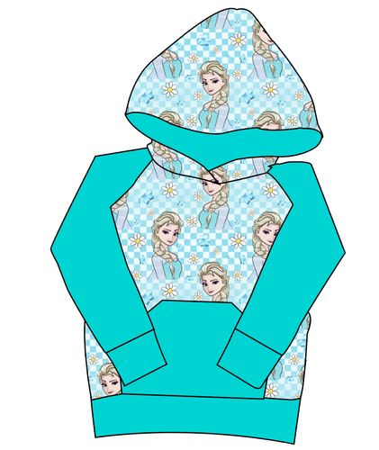 Ice Queen Check Mens' Hoodie