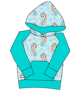 Ice Queen Check Mens' Hoodie