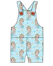 Load image into Gallery viewer, Ice Queen Check Overalls and Shortalls