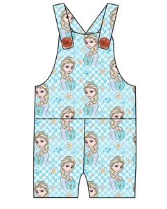 Ice Queen Check Overalls and Shortalls