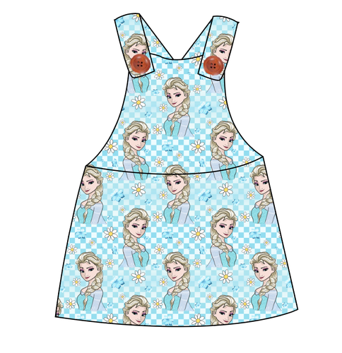 Ice Queen Check Skirt-Alls