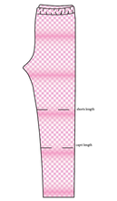 Load image into Gallery viewer, Pink Check Basic Leggings