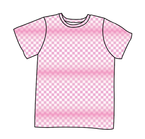 Pink Check Basic Tee and Tank