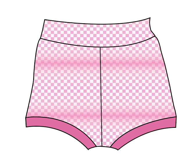 Pink Check Bummies