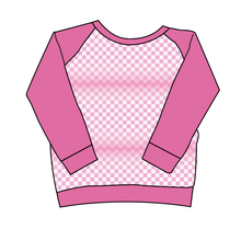 Load image into Gallery viewer, Pink Check Classic Hoodie (or Crewneck)