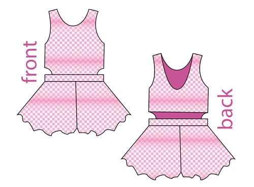 Pink Check Kids Playsuit