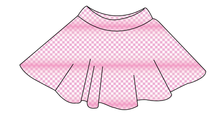 Load image into Gallery viewer, Pink Check Ladies&#39; Circle Skirt