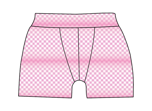 Pink Check Mens' Boxer Briefs