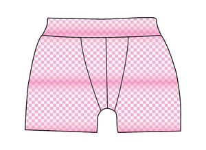 Pink Check Mens' Boxer Briefs