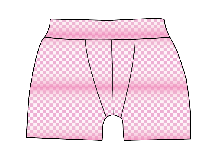 Pink Check Mens' Boxer Briefs