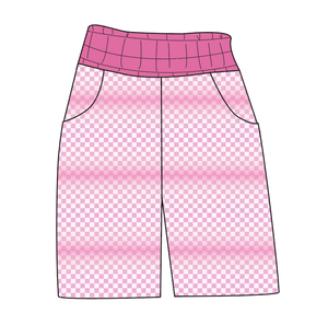 Pink Check Mens' Joggers and Jogger Shorts