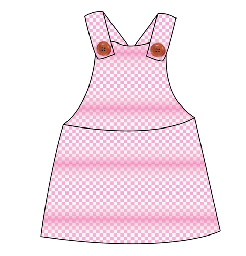 Pink Check Skirt-Alls