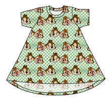 Load image into Gallery viewer, Chipmunk Pals Basic T-Shirt Dress