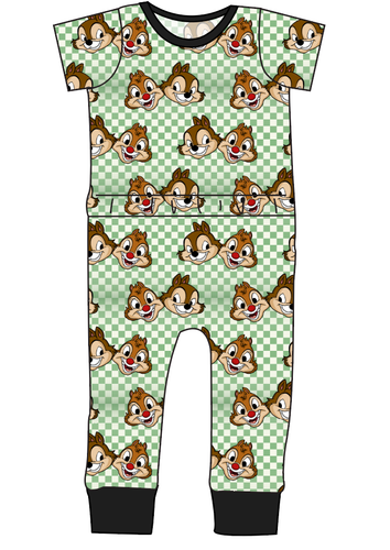 Chipmunk Pals Bennett Pants and Shorts Length T-Shirt Romper