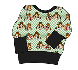 Chipmunk Pals Grow With Me Hoodie (or Crewneck)