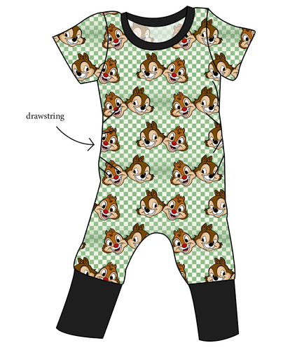 Chipmunk Pals Grow With Me Pants And Shorts Romper