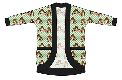 Chipmunk Pals Ladies' Cocoon Cardigan