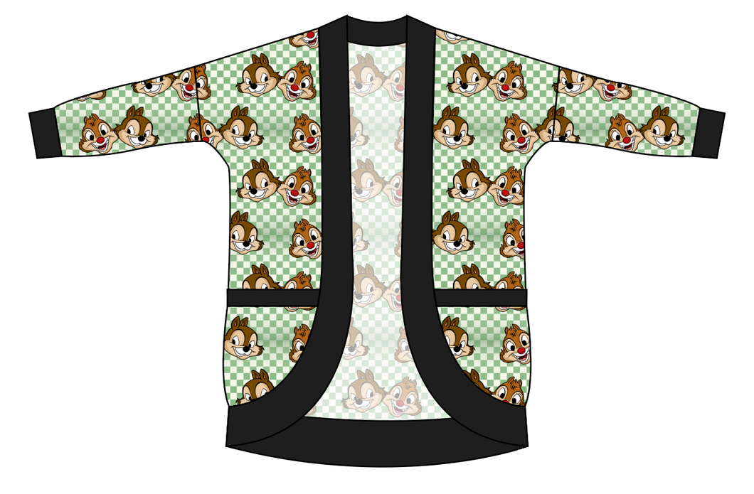 Chipmunk Pals Ladies' Cocoon Cardigan