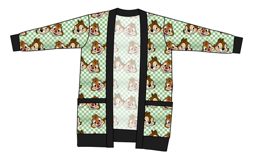 Chipmunk Pals Ladies' Grandpa Cardigan