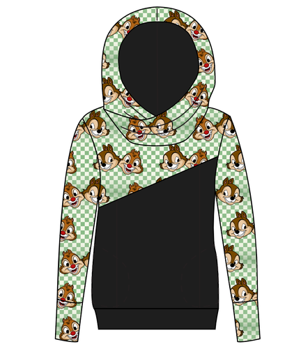 Chipmunk Pals Ladies Hoodie