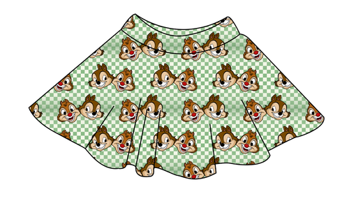 Chipmunk Pals Ladies' Circle Skirt