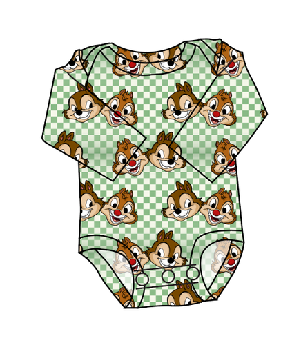 Chipmunk Pals Lap Neck Bodysuit