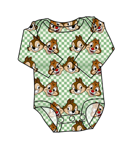 Chipmunk Pals Lap Neck Bodysuit