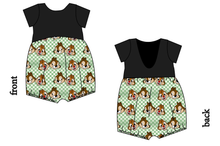 Load image into Gallery viewer, Chipmunk Pals Low Back Romper and Bubble Romper