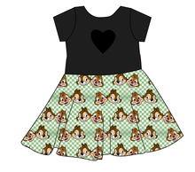 Load image into Gallery viewer, Chipmunk Pals Molly Heart Back Twirly Dress