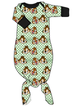 Load image into Gallery viewer, Chipmunk Pals Newborn Knotted Gown