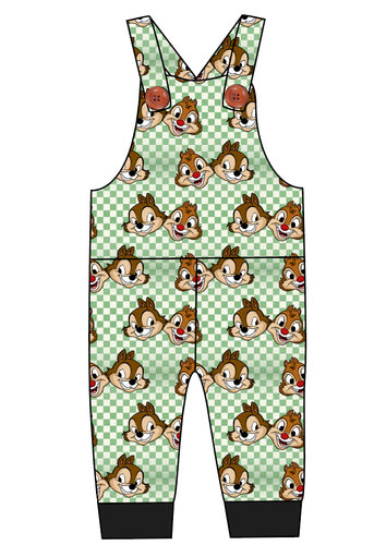 Chipmunk Pals Overalls and Shortalls