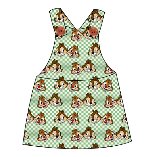 Chipmunk Pals Skirt-Alls